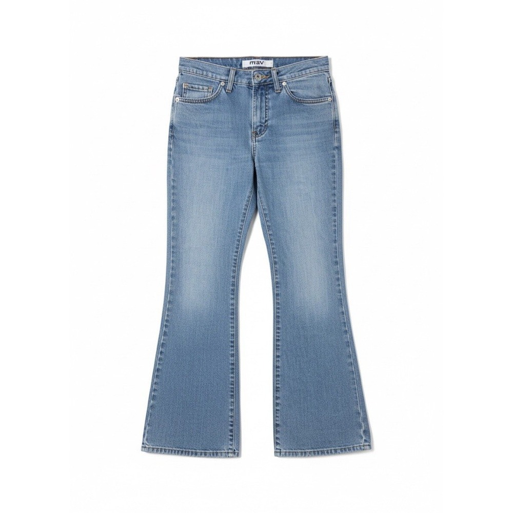 Mavi Womens Dark Wash Molly Classic Boot Cut Denim Jeans Sz 27 X 32 Wide Leg Y2K